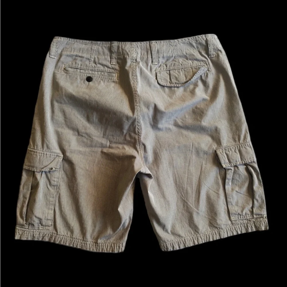 Gap Men’s Blue/White Striped‎ Cotton Cargo Shorts Size 36